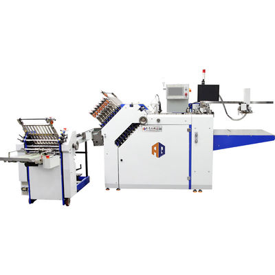 piegatrice farmaceutica dell'opuscolo di larghezza di 600mm con l'alimentatore automatico