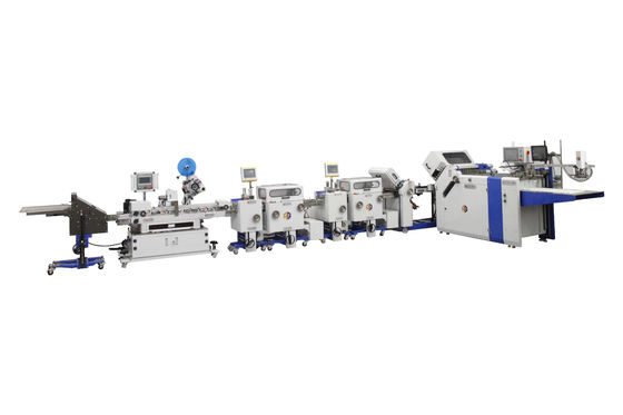 Macchina per piegare volantini farmaceutici ad alta velocità 600 mm con etichettatura 600TS / 480TS