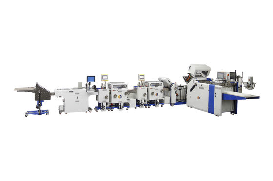 4.2KW Macchina di piegatura di volantini farmaceutici di grande formato con cintura di guida 300gm