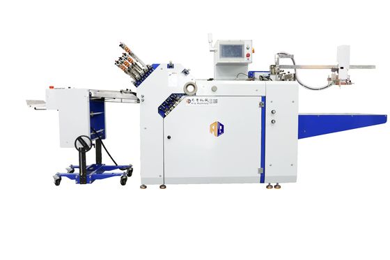 Macchina pieghevole per carta con alimentatore a pila Zigzag automatico per foglio illustrativo farmaceutico