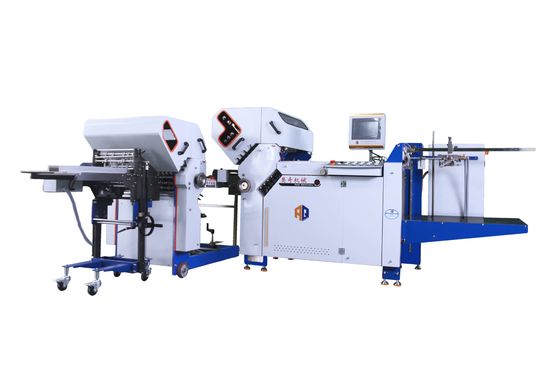 Macchina di piegatura automatica a grande formato per foglietti farmaceutici con piegatura crociata