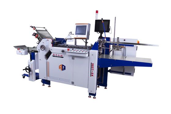 Macchina pieghevole automatica ad alta velocità con tavolo di consegna per cartelloni manuali commerciali