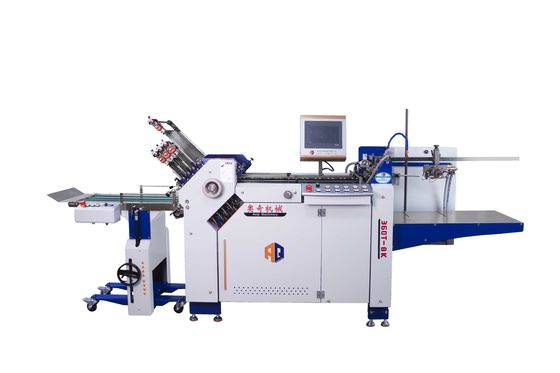 Piegatrice automatica ad alta velocità della carta A4 con l'alimentazione nella stalla di larghezza di 360mm
